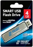 Pen Drive 4Gb Smart aço escovado