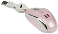 Mouse Óptico C3Tech Mini MS3209-2 psi USB retratil rosa